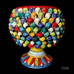 Vaso mezzapigna in ceramica di Caltagirone 33cm SPEDIZIONE GRATUITA